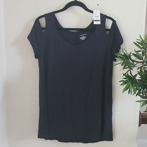 🔮Lane Bryant cold shoulder flowy tee